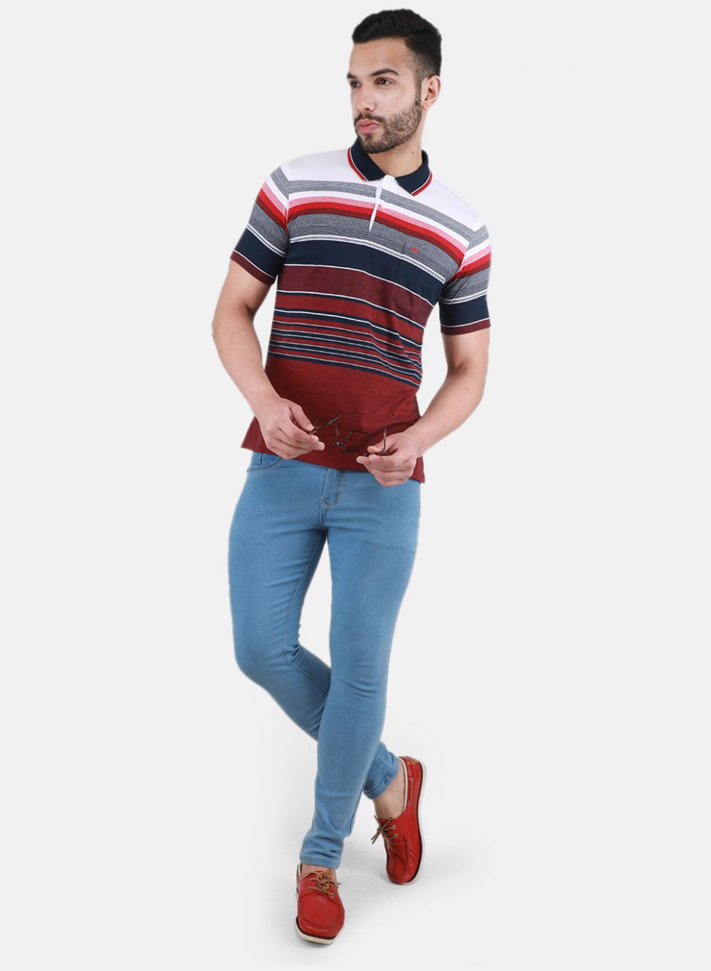 Men Maroon Printed T-Shirt