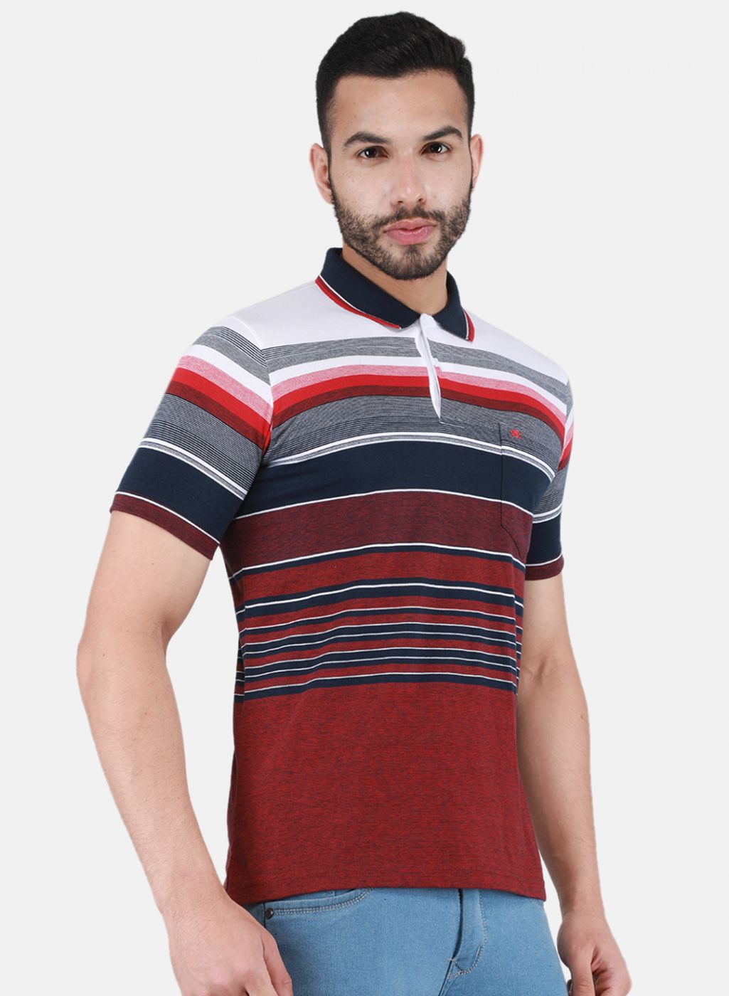 Men Maroon Printed T-Shirt