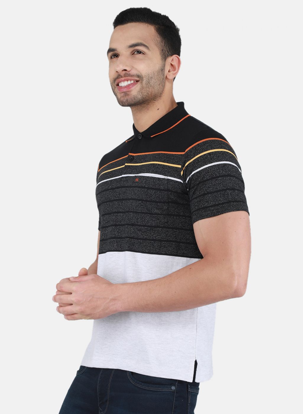 Men Black Printed T-Shirt