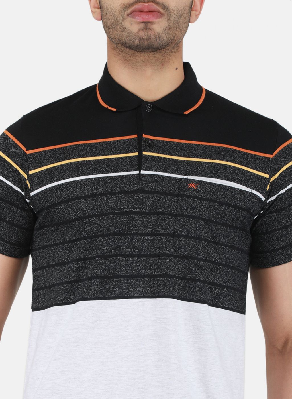 Men Black Printed T-Shirt