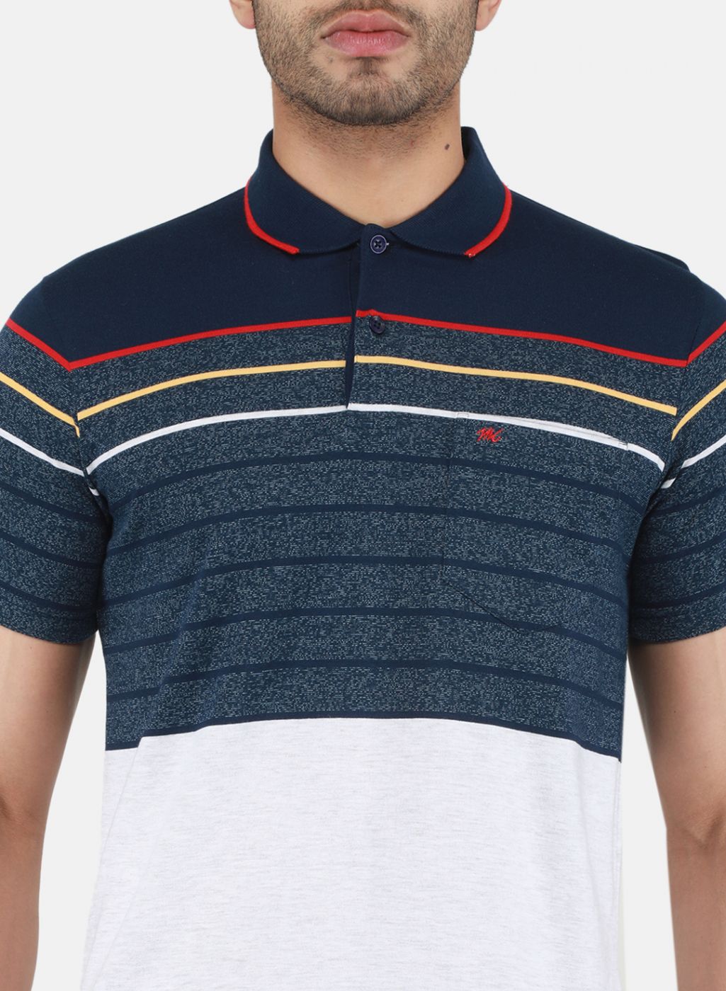 Men NAvy Blue Printed T-Shirt