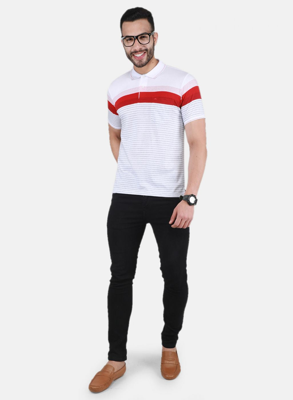 Men Red Printed T-Shirt