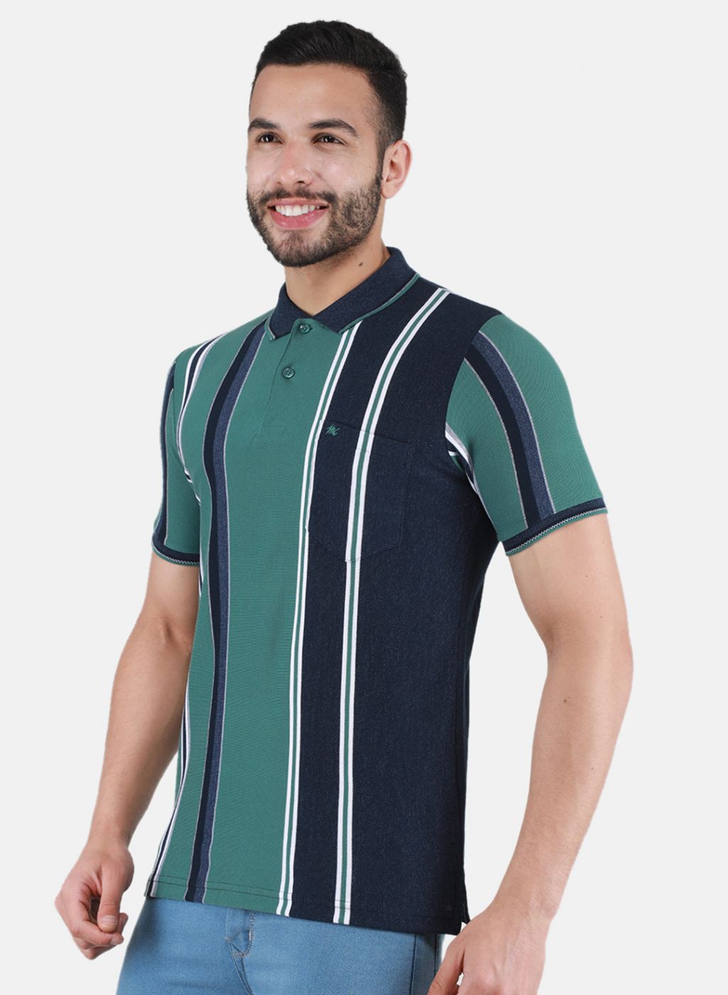 Men NAvy Blue Printed T-Shirt