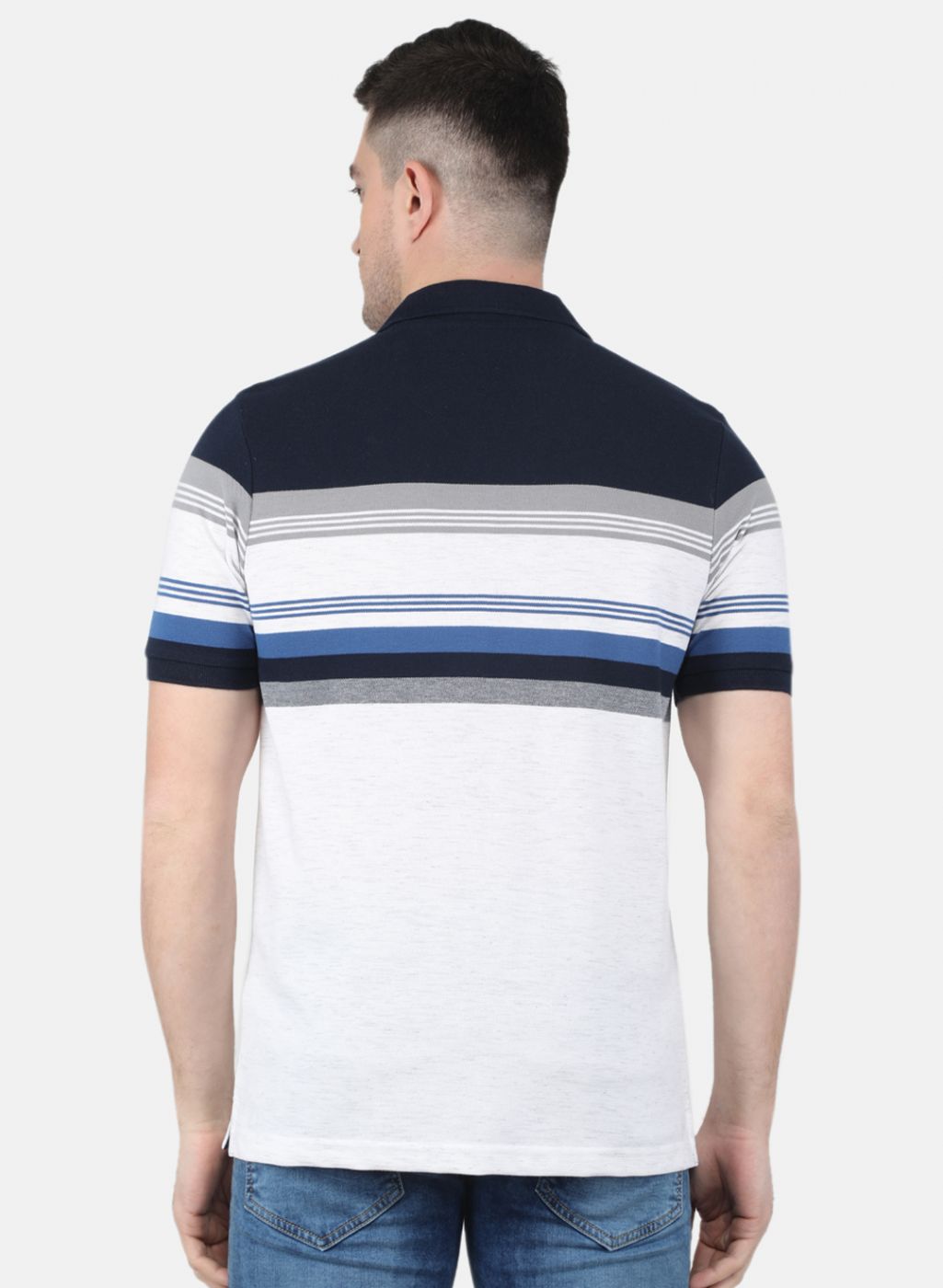 Men NAvy Blue Printed T-Shirt