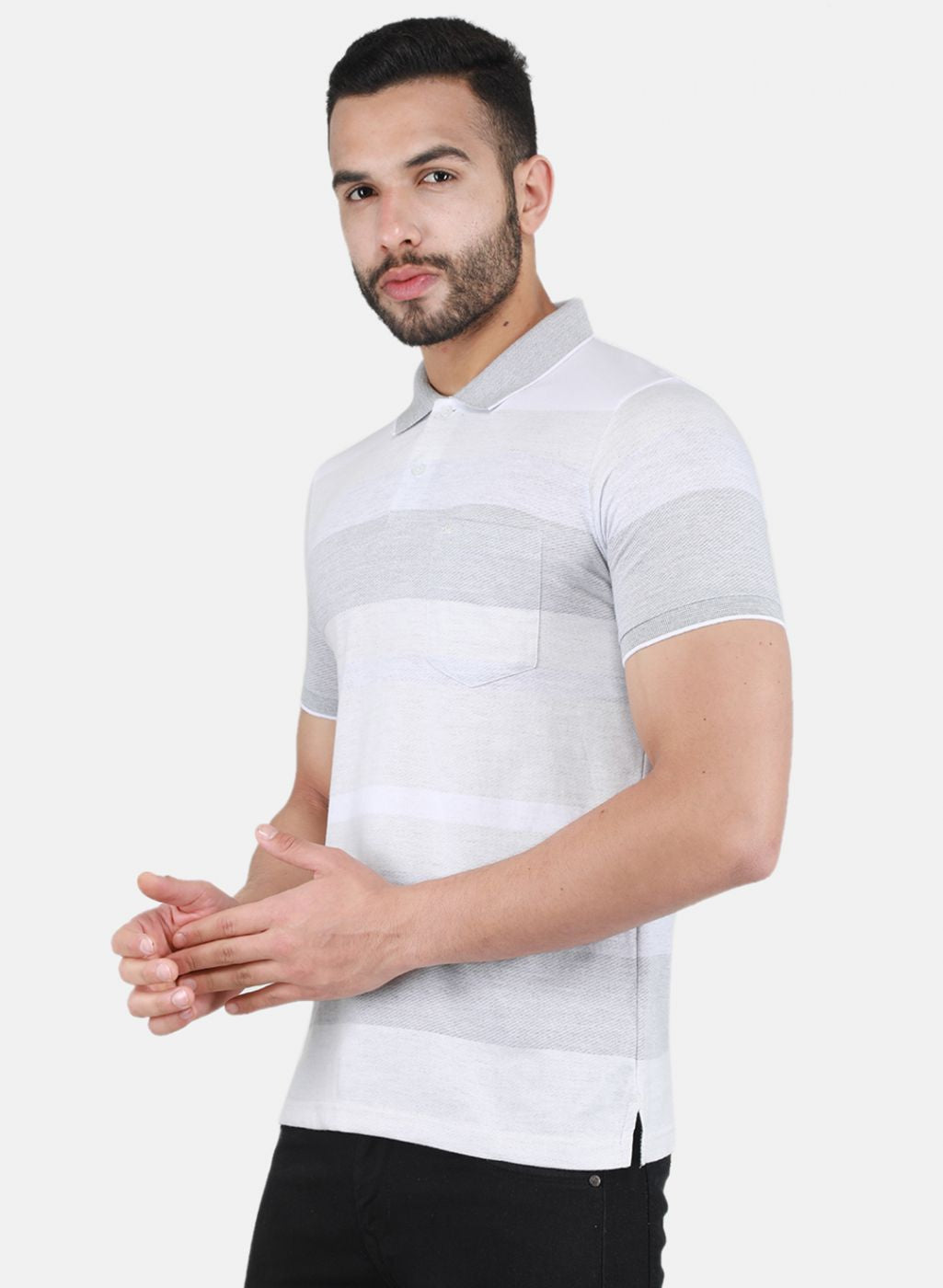 Men Grey Printed T-Shirt