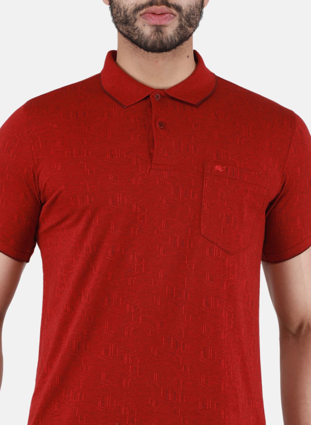 Men Maroon Printed T-Shirt