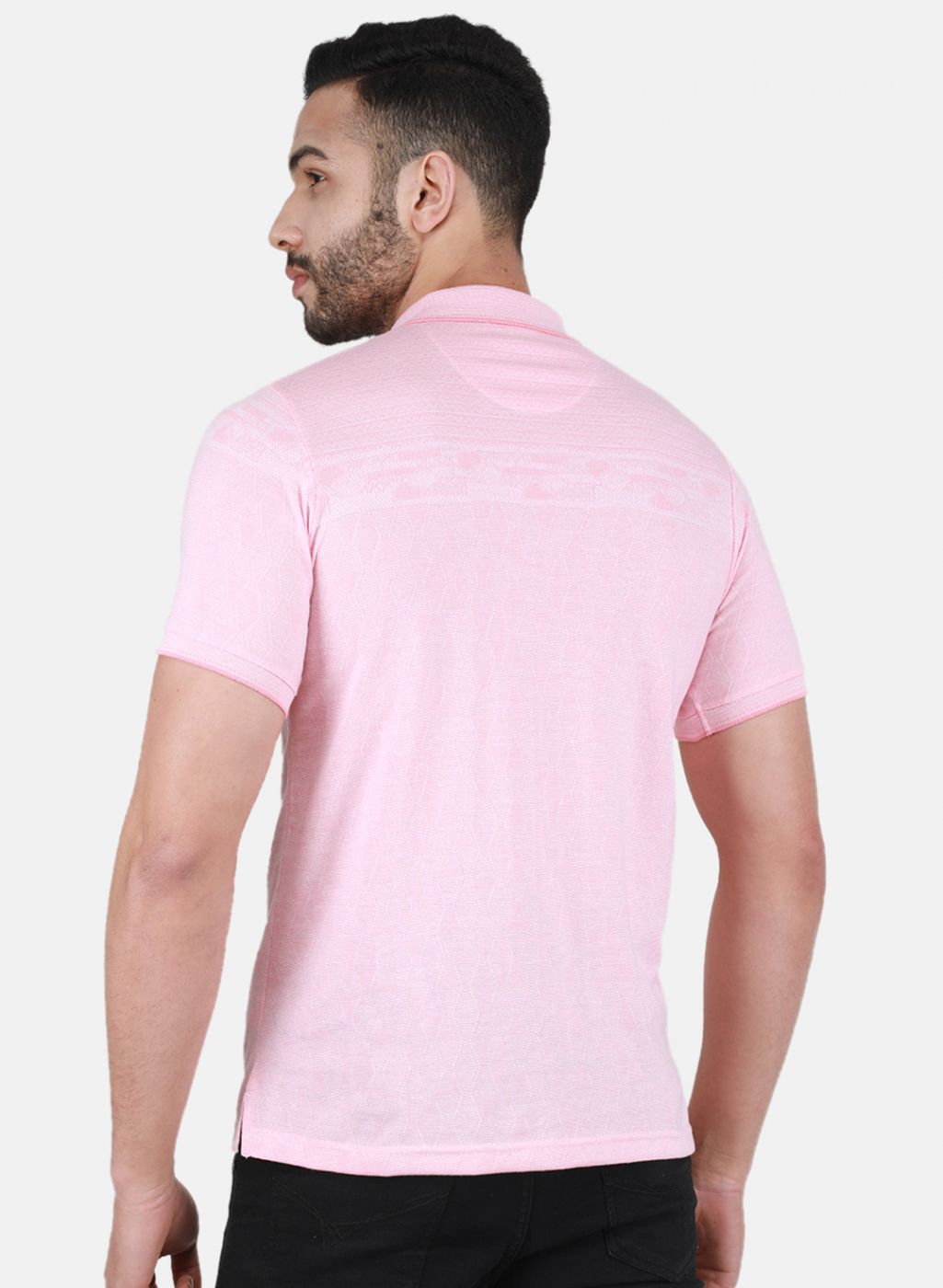 Men Pink Printed T-Shirt