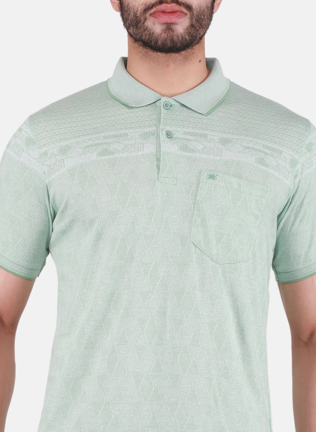 Men Green Printed T-Shirt