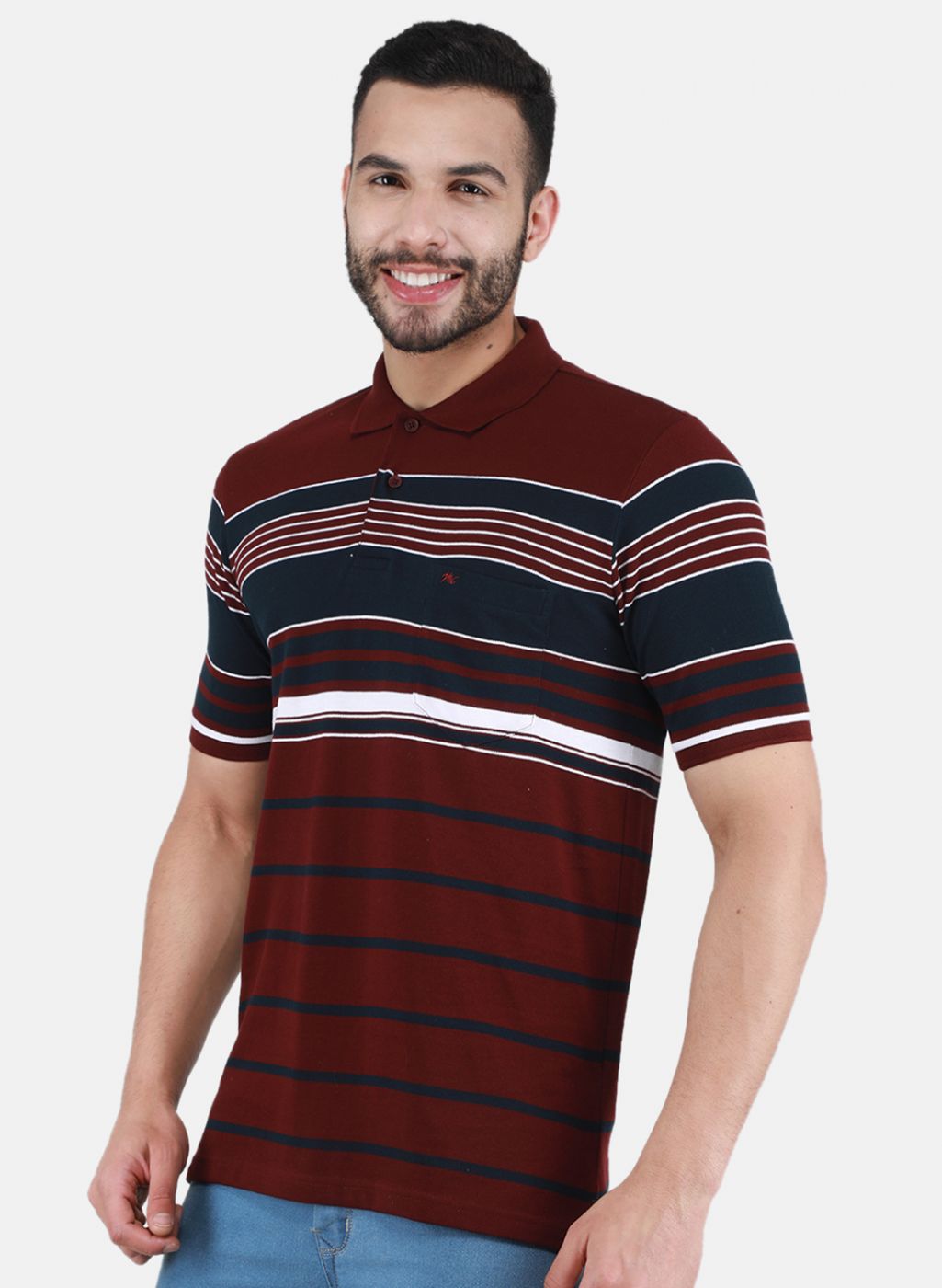 Men Maroon Printed T-Shirt