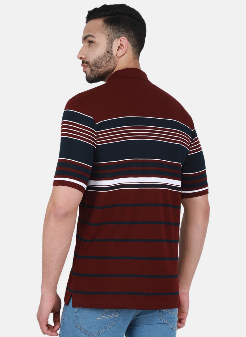 Men Maroon Printed T-Shirt