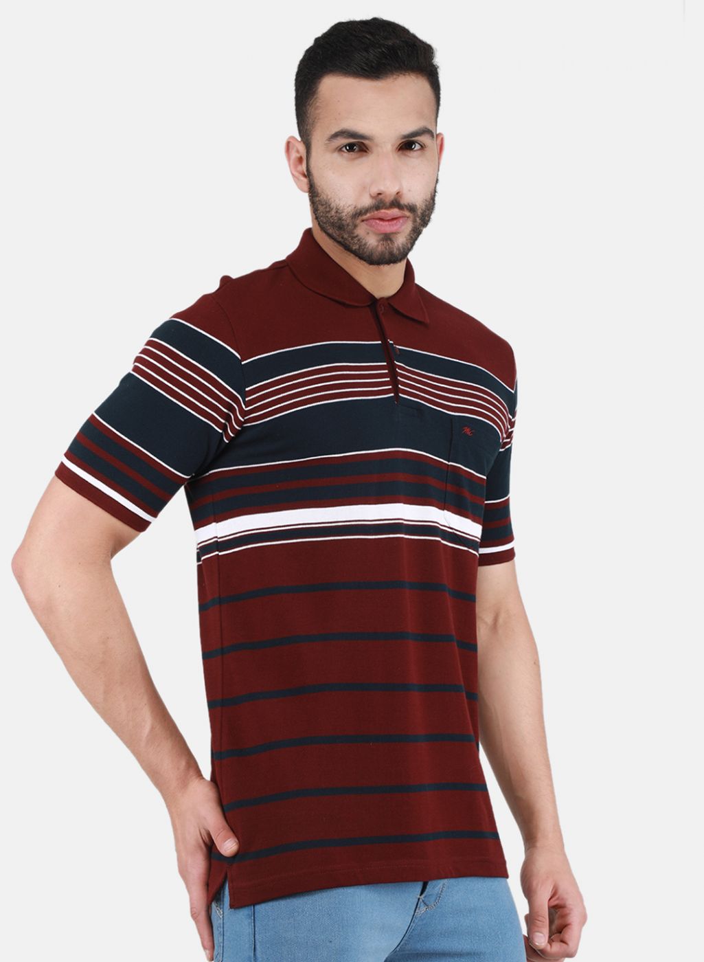 Men Maroon Printed T-Shirt