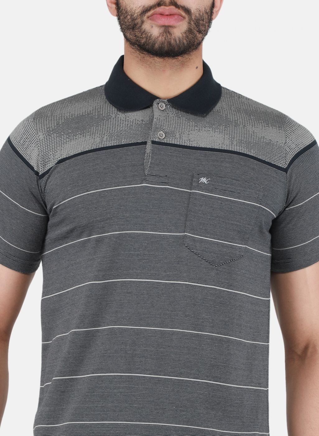 Men Dark Grey Printed T-Shirt