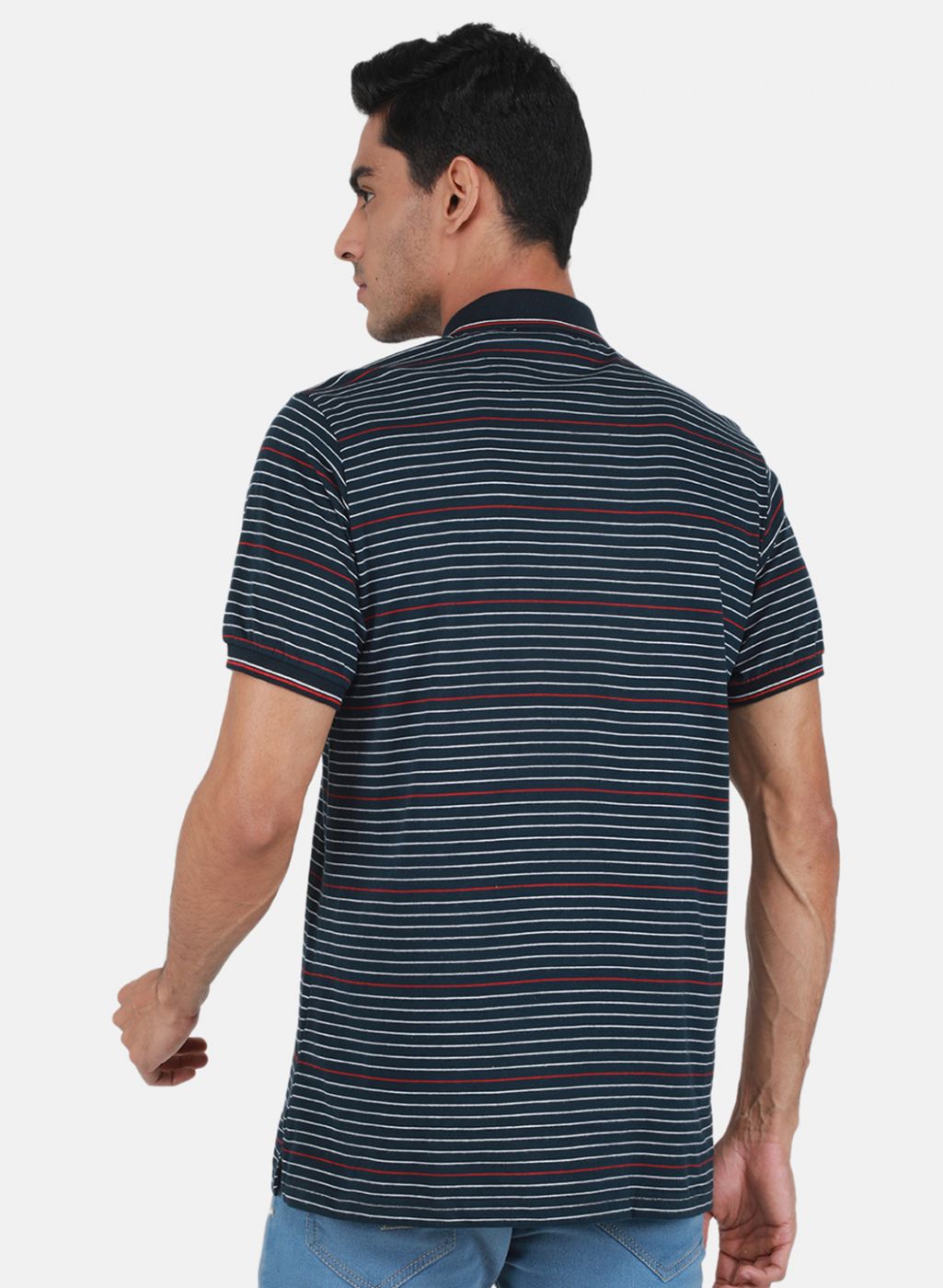 Men NAvy Blue Printed T-Shirt