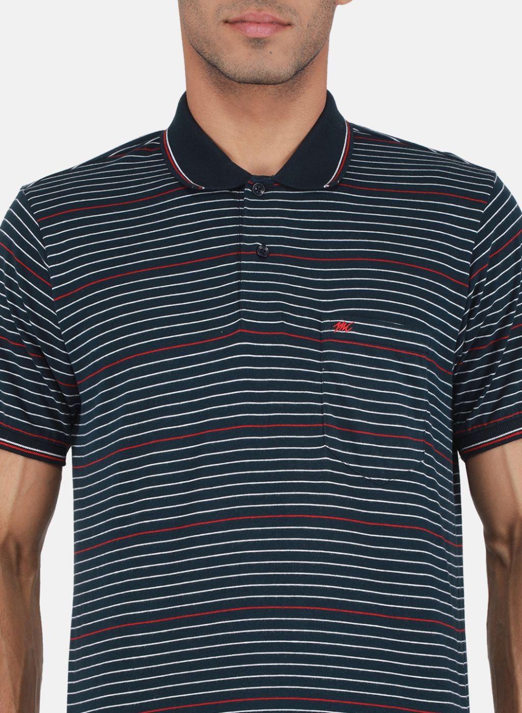 Men NAvy Blue Printed T-Shirt