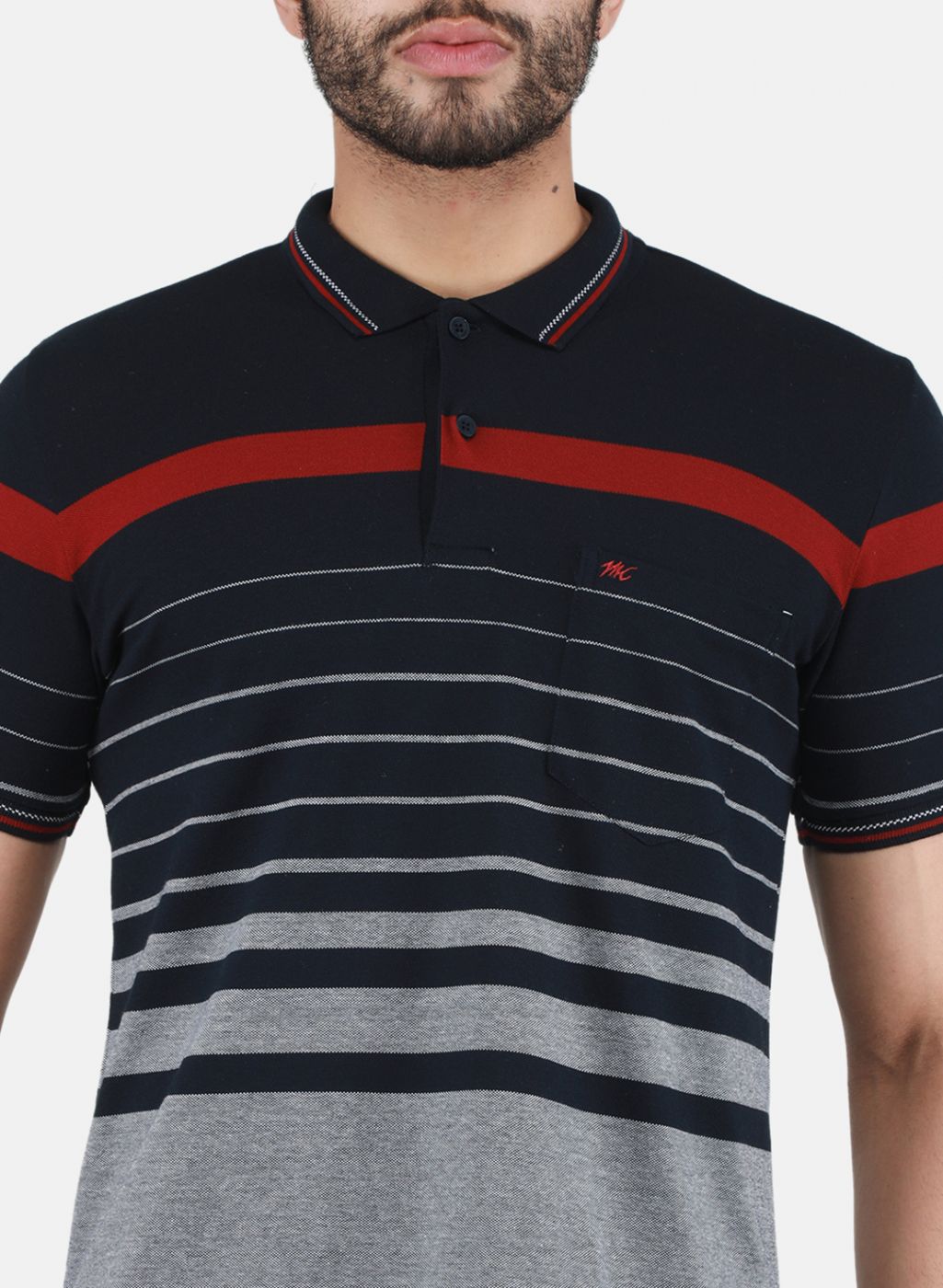 Men NAvy Blue Printed T-Shirt