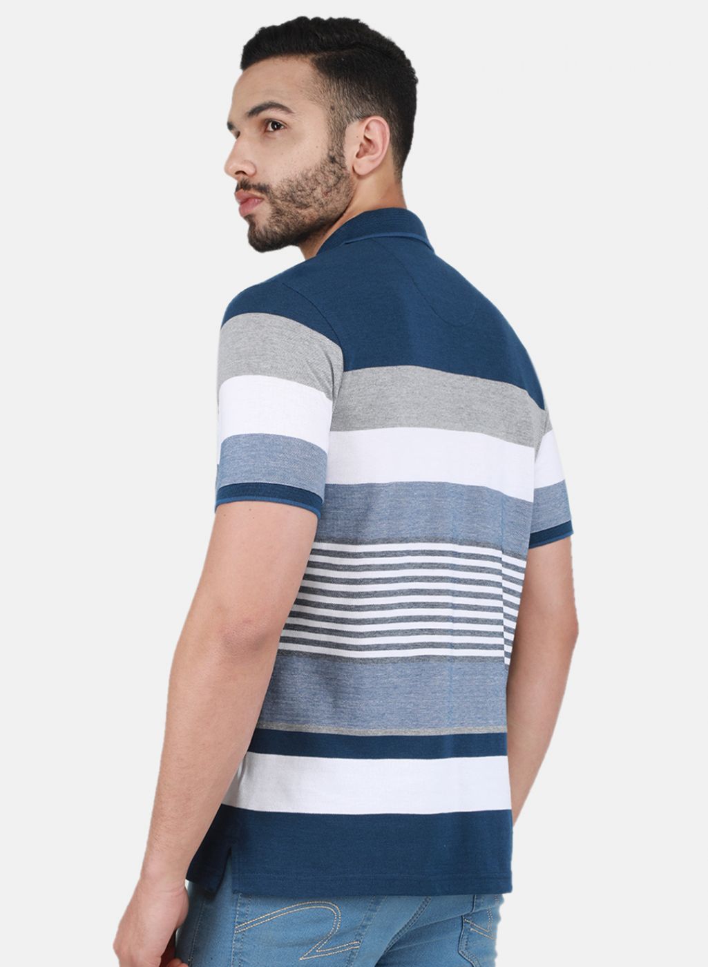 Men Blue Printed T-Shirt