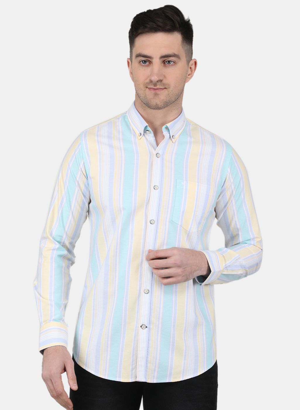 Men Yellow Printed Shirt