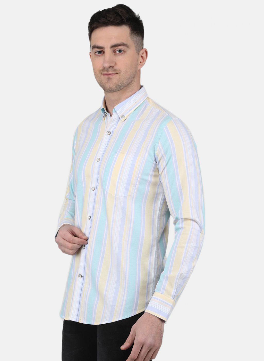 Men Yellow Printed Shirt