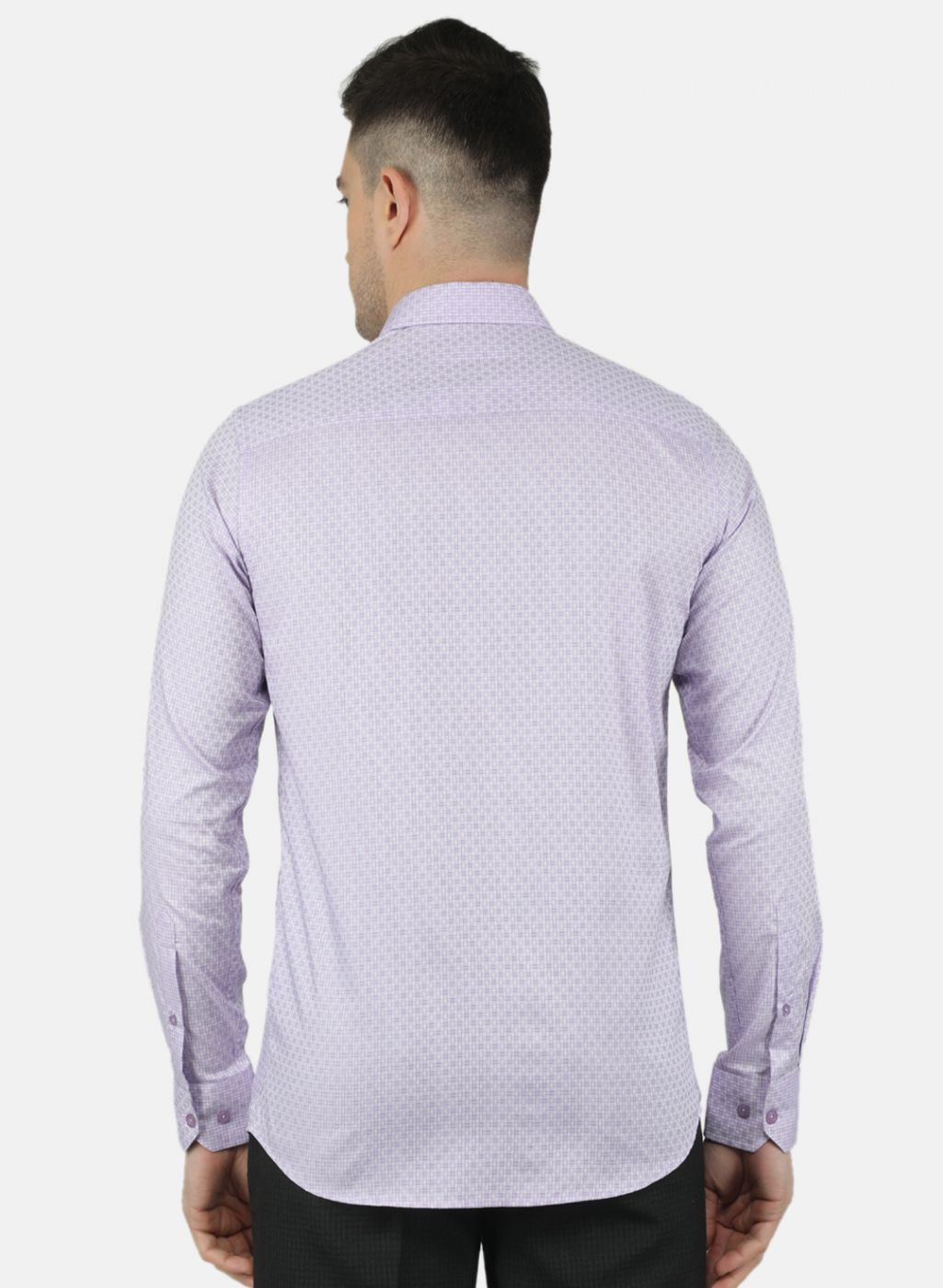 Men Purple Check Shirt