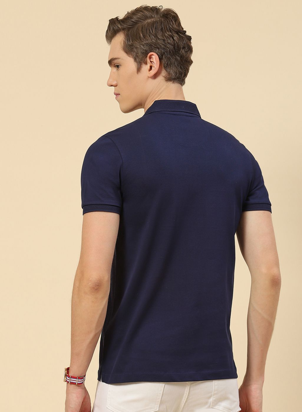Men NAvy Blue Printed T-Shirt
