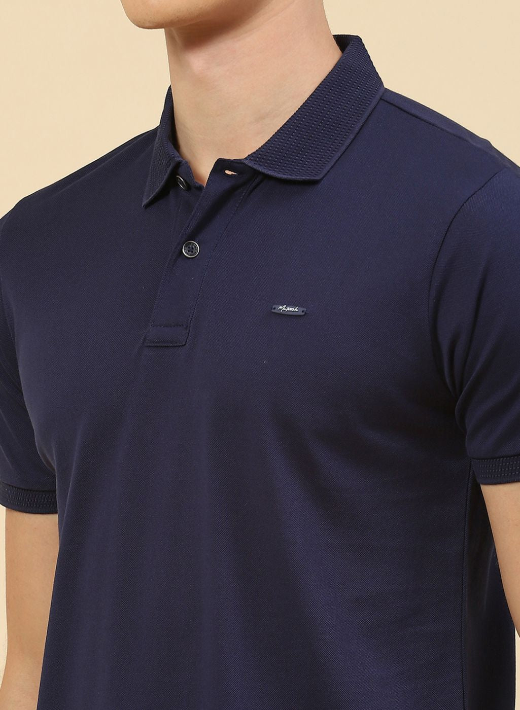 Men NAvy Blue Printed T-Shirt