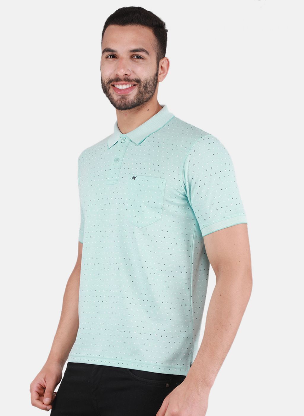 Men Green Printed T-Shirt