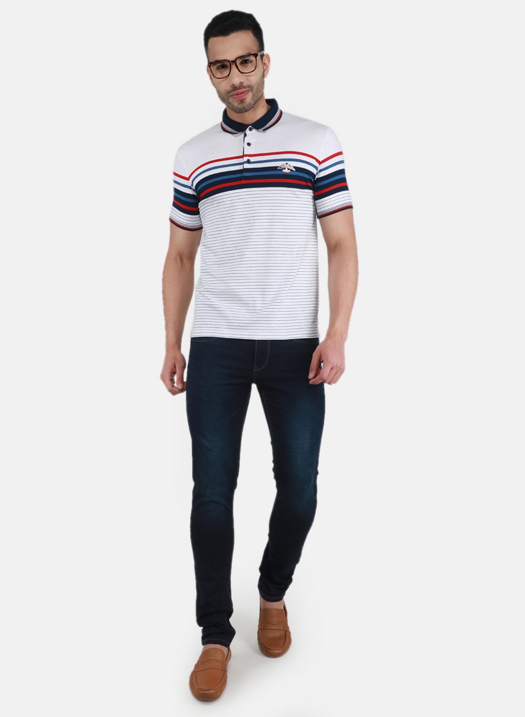 Men Off White Printed T-Shirt