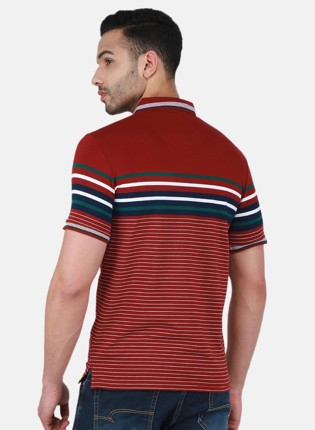 Men Maroon Printed T-Shirt