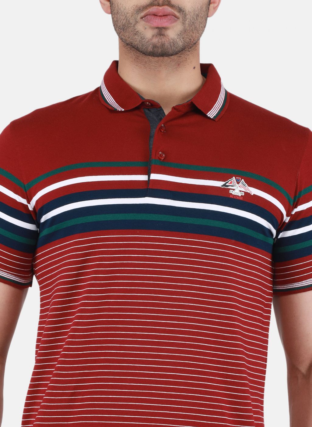 Men Maroon Printed T-Shirt