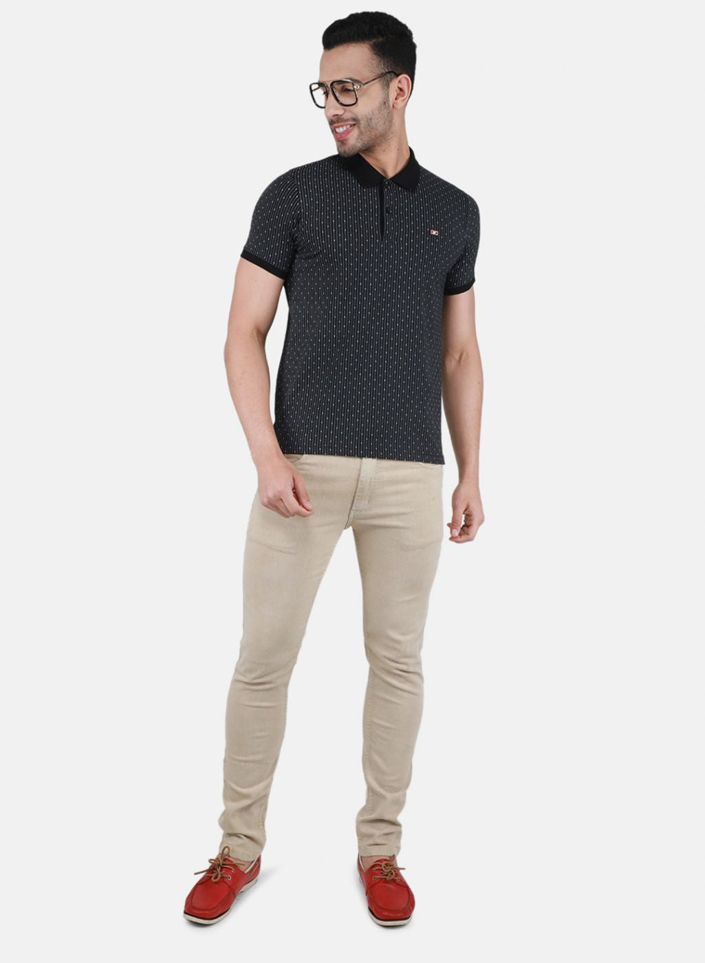 Men Black Printed T-Shirt
