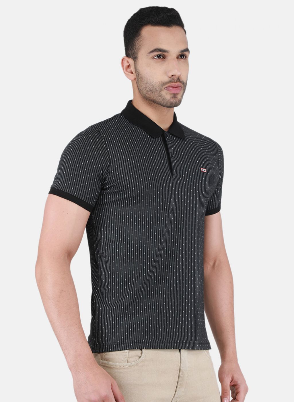Men Black Printed T-Shirt