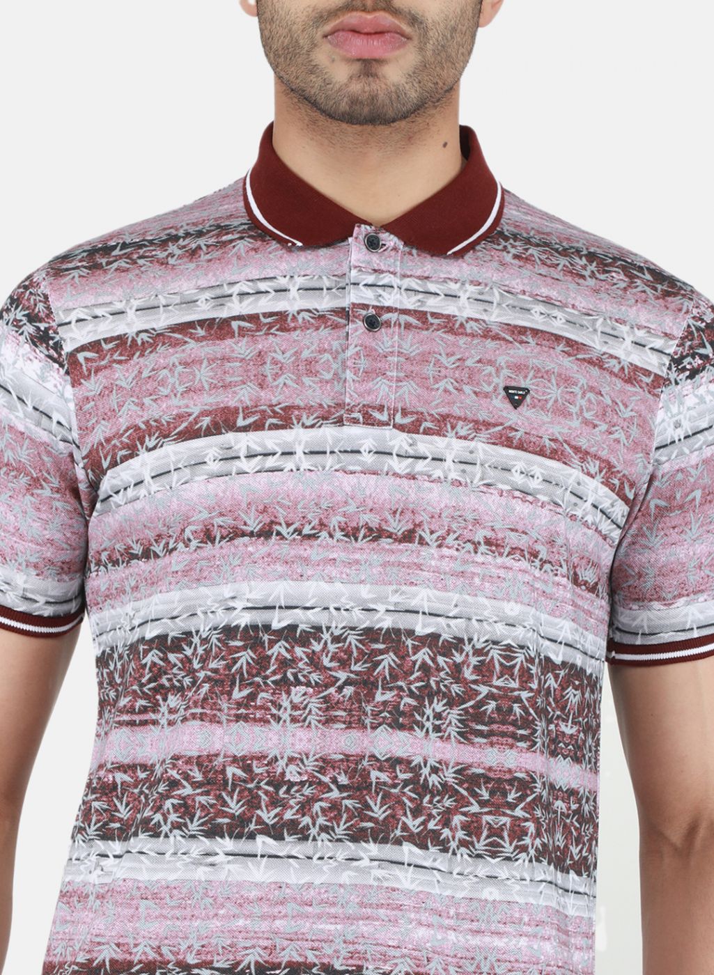 Men Maroon Printed T-Shirt