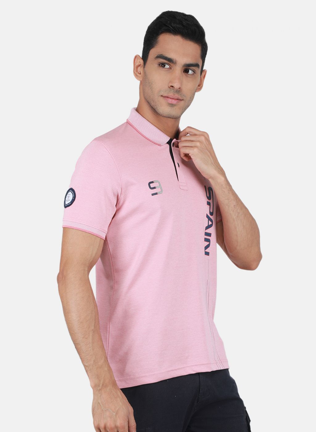 Men Pink Printed T-Shirt