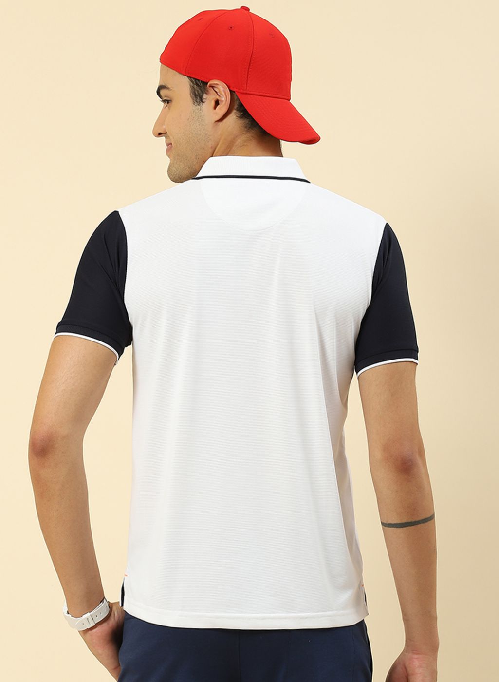 Men White Printed T-Shirt