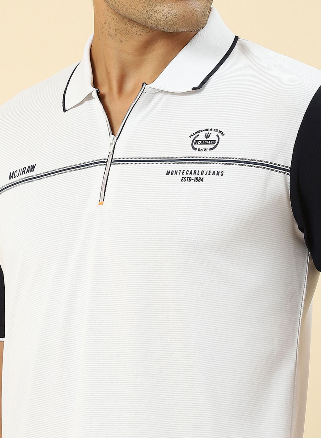 Men White Printed T-Shirt