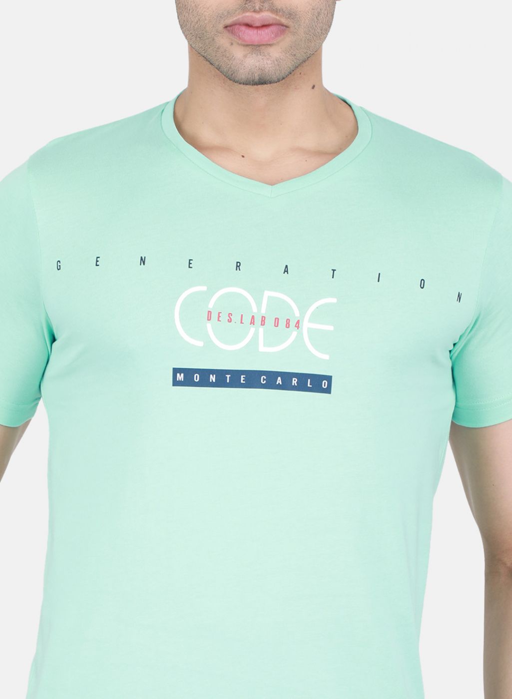 Men Green Printed T-Shirt