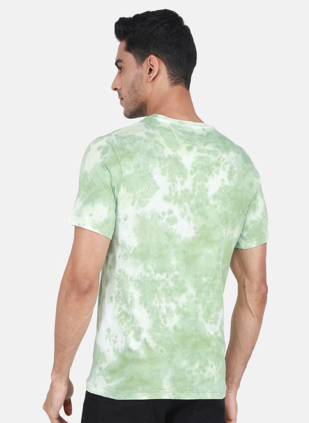 Men Green Printed T-Shirt