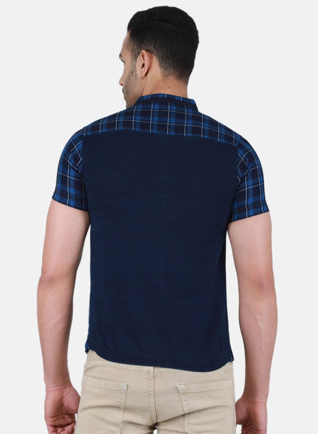 Men NAvy Blue Printed T-Shirt