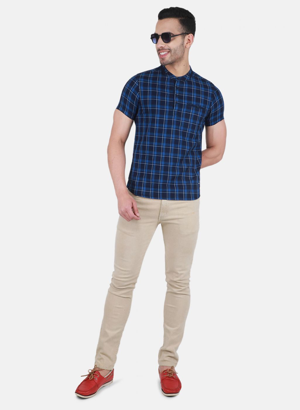 Men NAvy Blue Printed T-Shirt