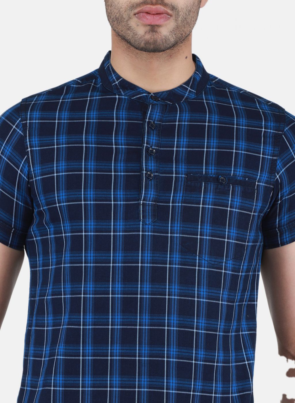 Men NAvy Blue Printed T-Shirt