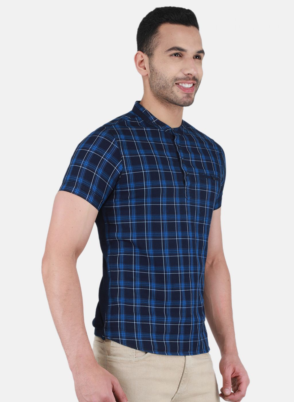 Men NAvy Blue Printed T-Shirt