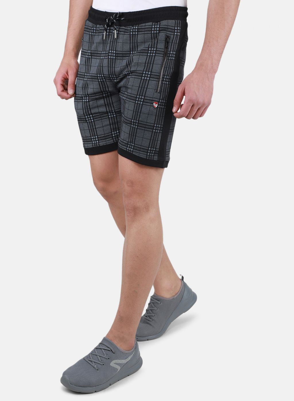 Men Black Printed Bermuda