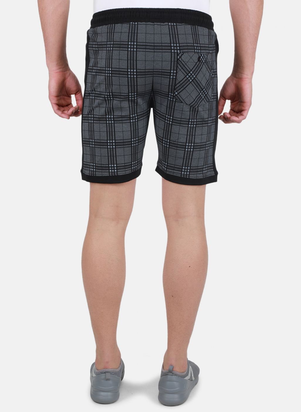 Men Black Printed Bermuda