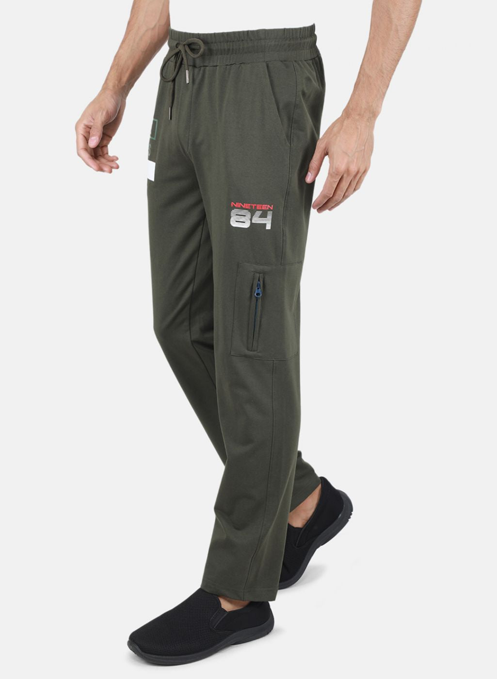 Men Olive Regular Fit Lower