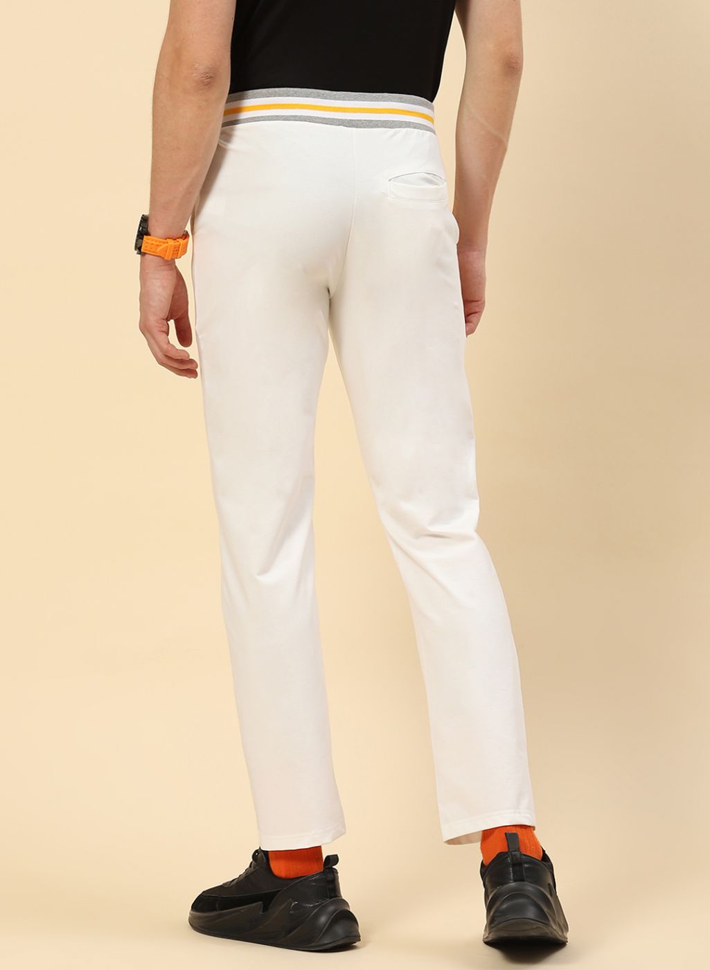 Men White Regular Fit Lower
