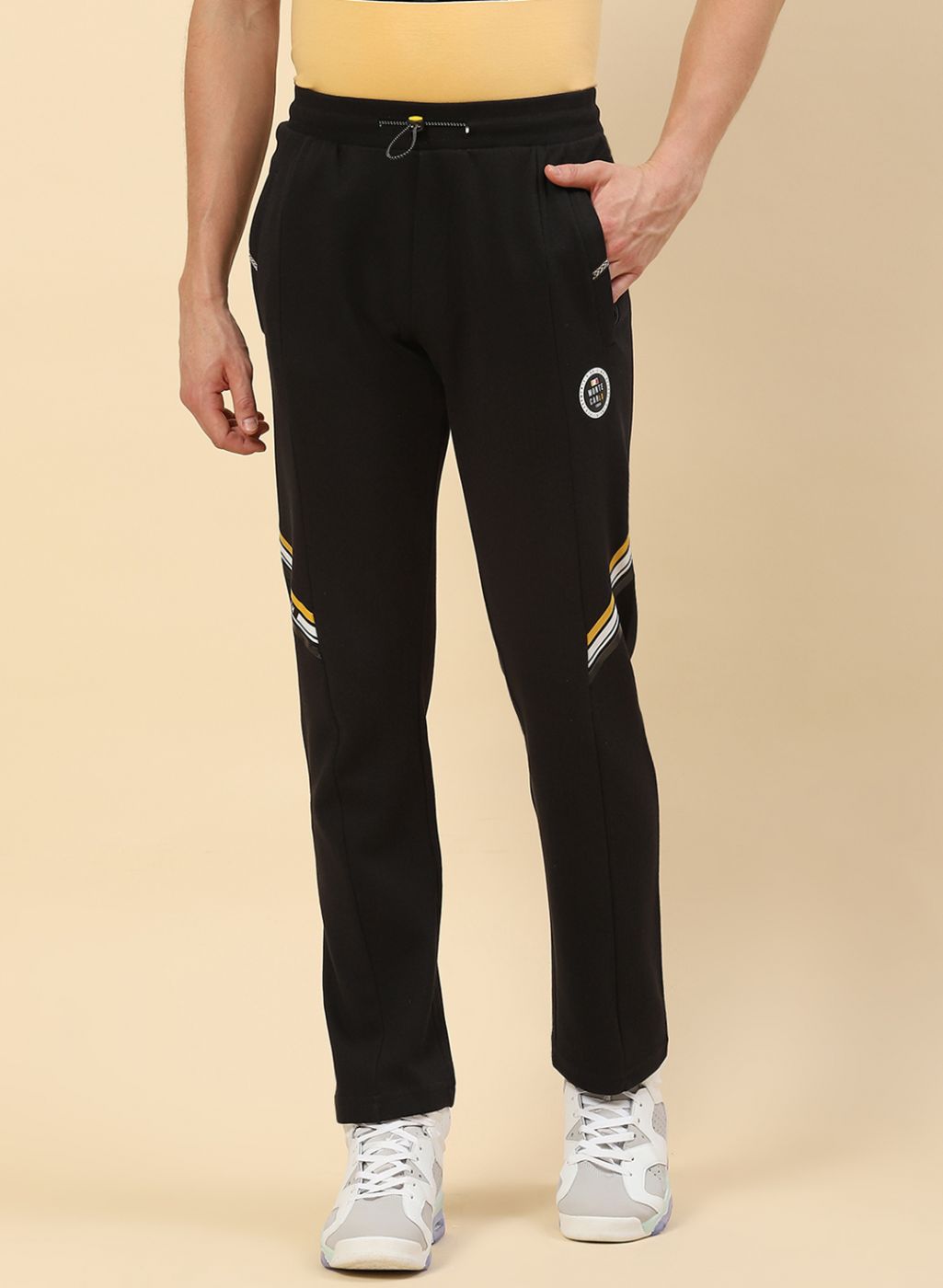 Men Black Regular Fit Lower