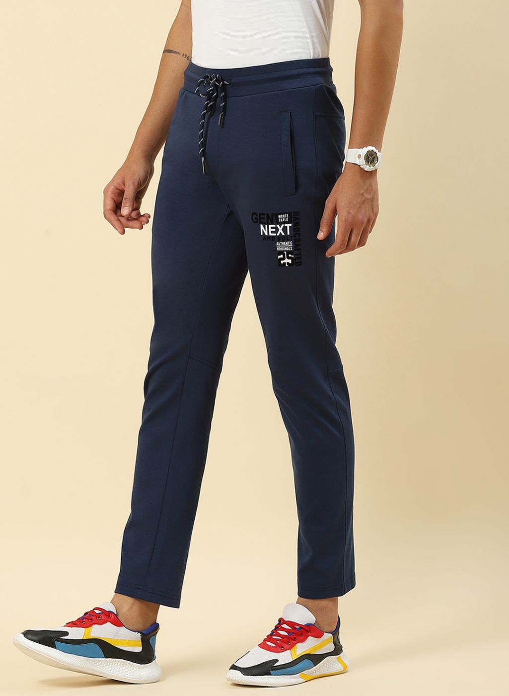 Men Blue Regular Fit Lower