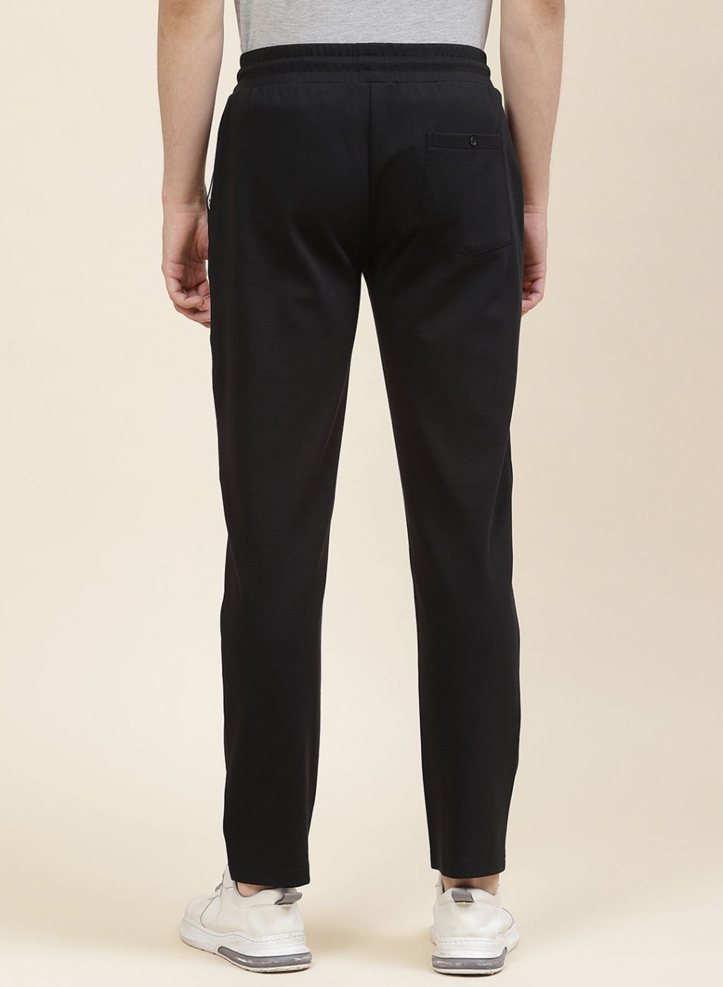 Men Black Regular Fit Lower