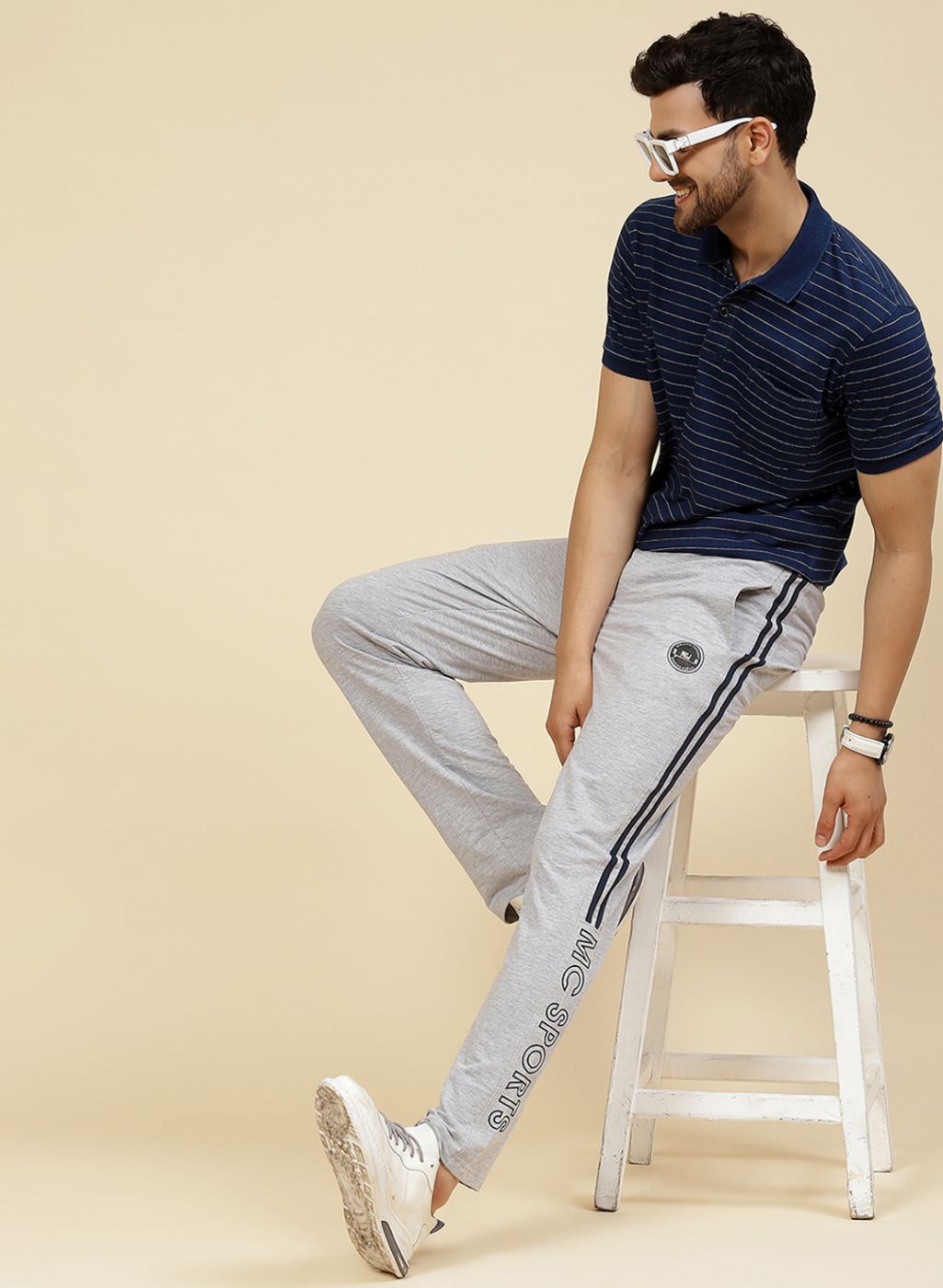 Men Grey Regular Fit Lower