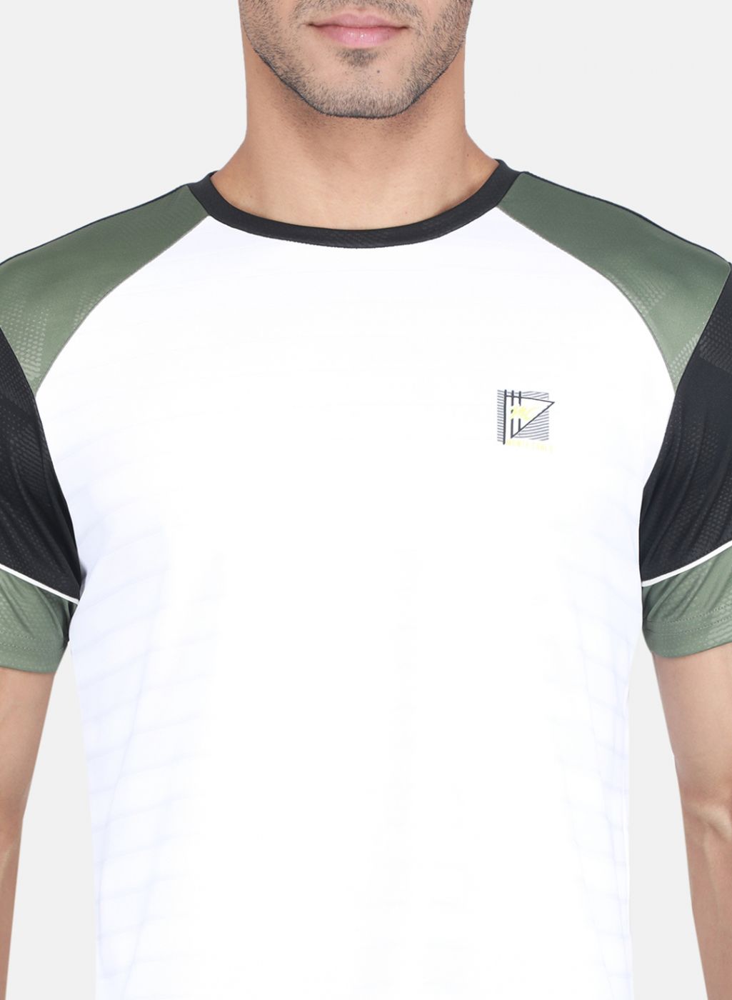 Men White & Black Solid Bermuda Set